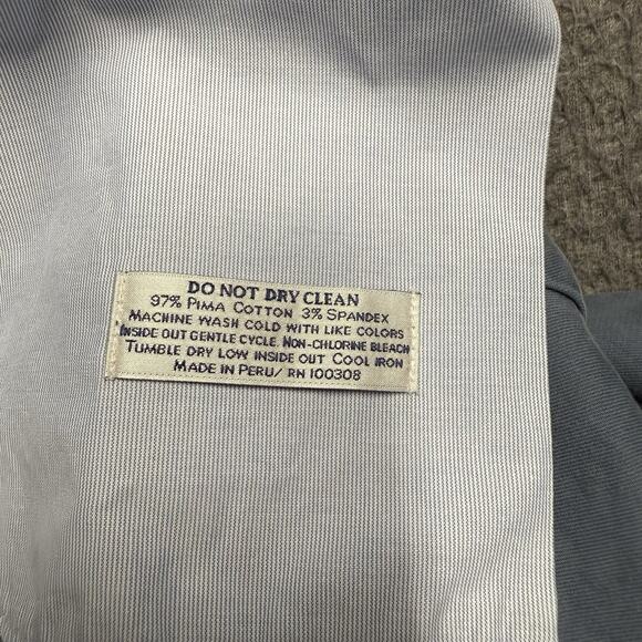 Peter Millar Chino Pants Men 40X28 Blue Straight 100% Pima Cotton Golf Stretch - Picture 3 of 7